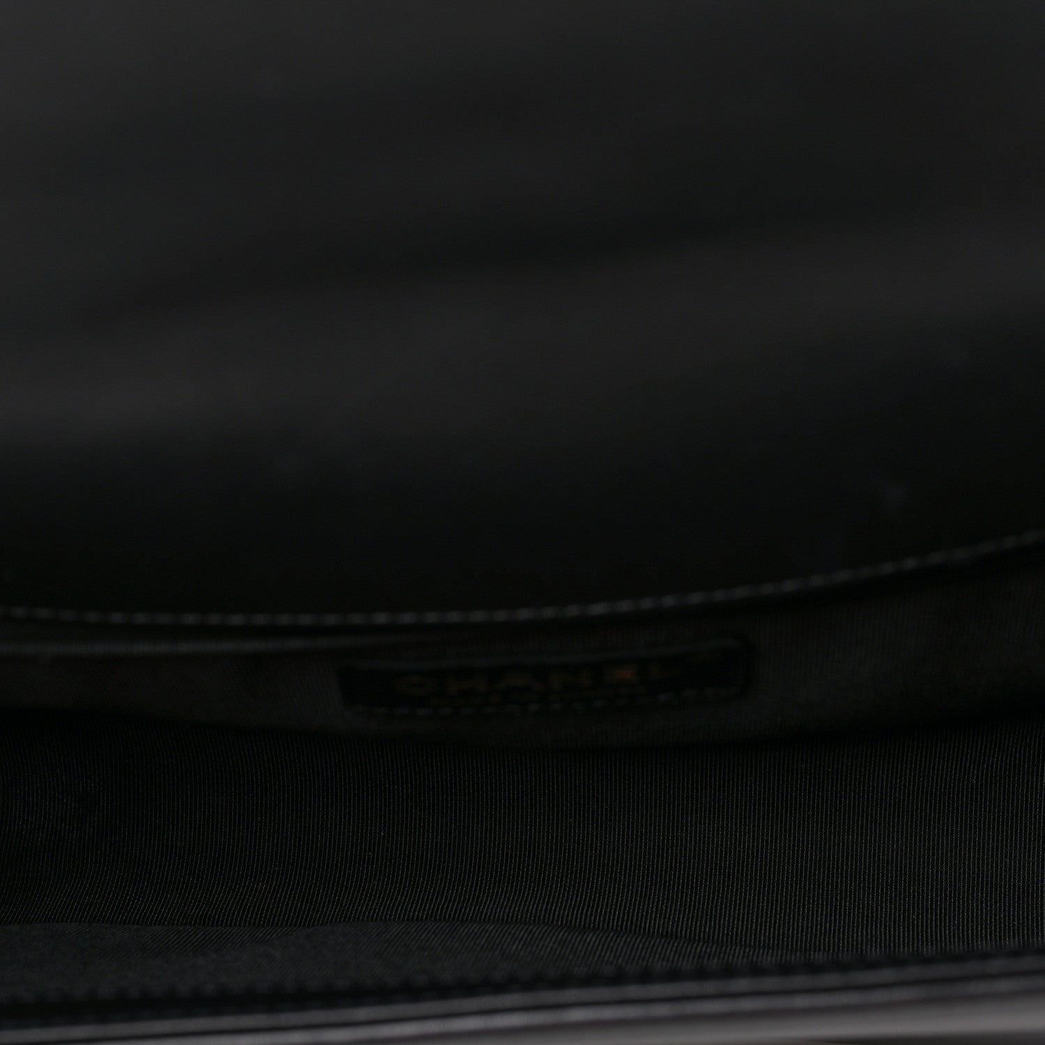 Chanel Calfskin Chevron Quilted Medium Boy Flap Black 5 of 8