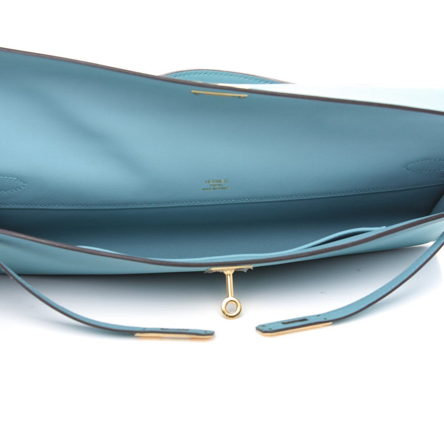 Swift Kelly Cut Clutch Pochette Bleu Saint Cyr