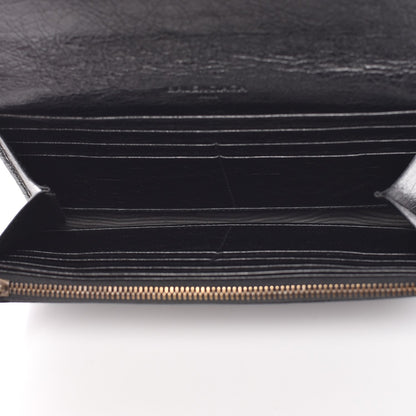 Balenciaga Agneau Classic Hardware Money Wallet Black 5 of 11