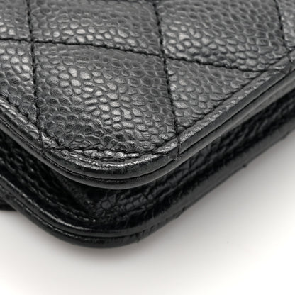 Chanel Caviar Quilted Wallet On Chain WOC Black 17 of 18