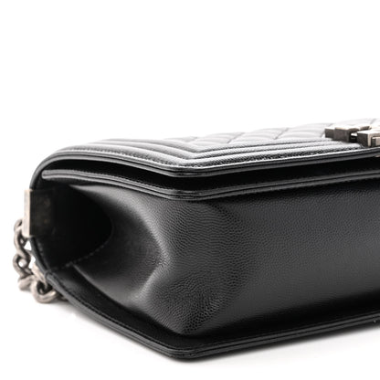 Chanel Caviar Quilted Medium Boy Flap Black 9 of 11
