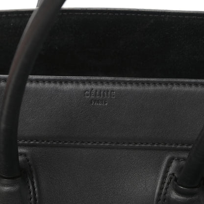 Celine Smooth Calfskin Medium Phantom Luggage Black 6 of 17