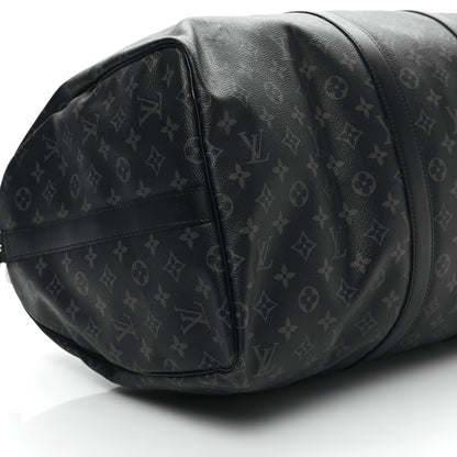 Louis Vuitton Monogram Eclipse Keepall Bandouliere 55 8 of 9
