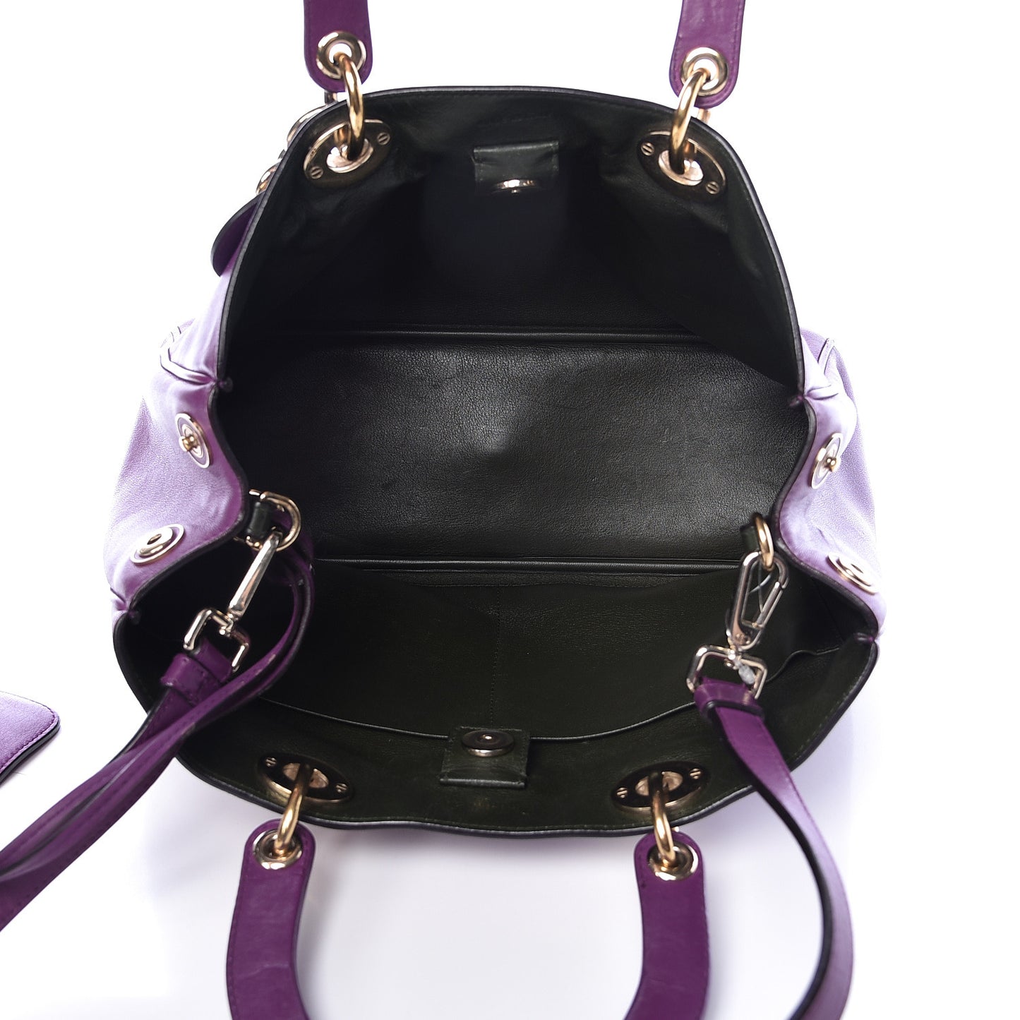 Smooth Calfskin Medium Diorissimo Tote Purple