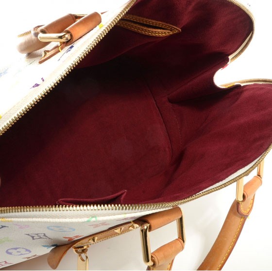 Louis Vuitton Monogram Multicolor Alma White 5 of 7