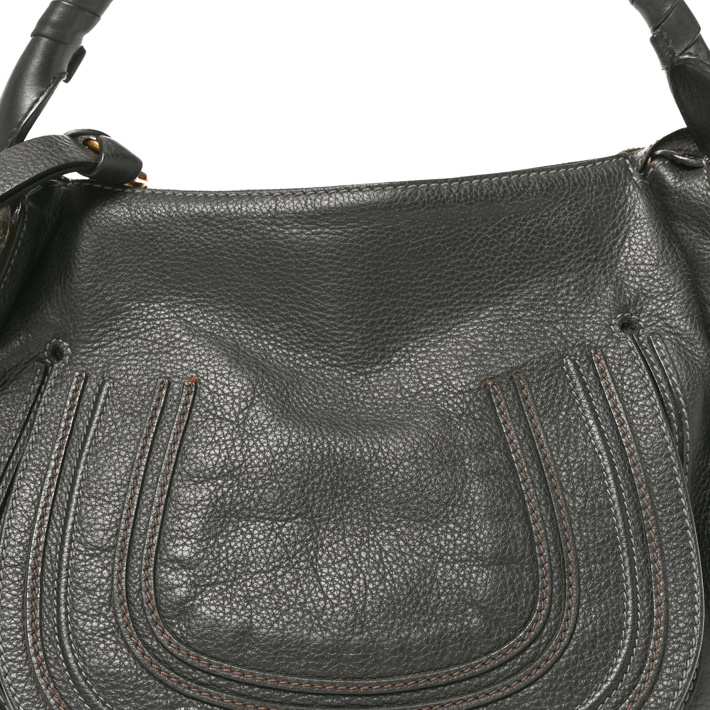 Calfskin Medium Marcie Satchel Black