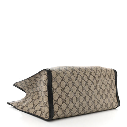 Gucci GG Supreme Monogram Medium Padlock Tote Black 4 of 12