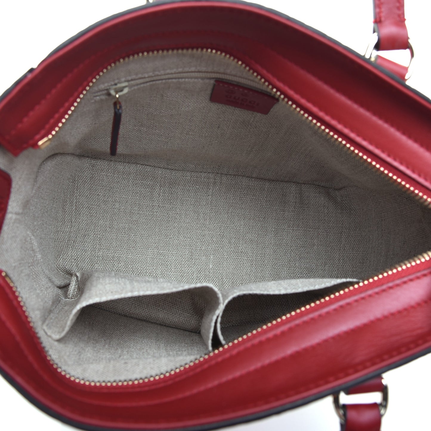 Microguccissima Small Bree Tote Red