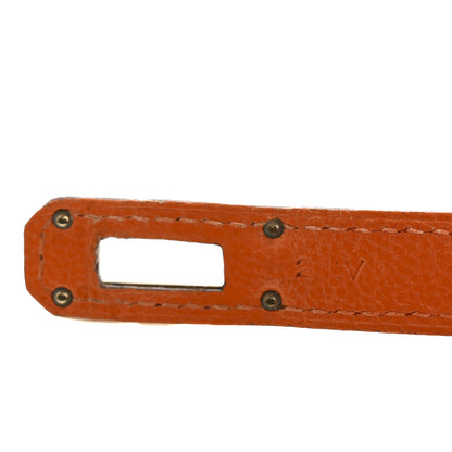 Hermes Chevre Mysore Medium Kelly Wallet Orange 8 of 12
