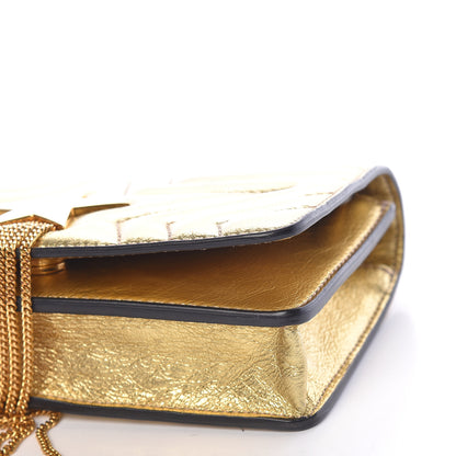 Stella McCartney Metallic Alter Nappa Star Small Flap Shoulder Bag Gold 9 of 10