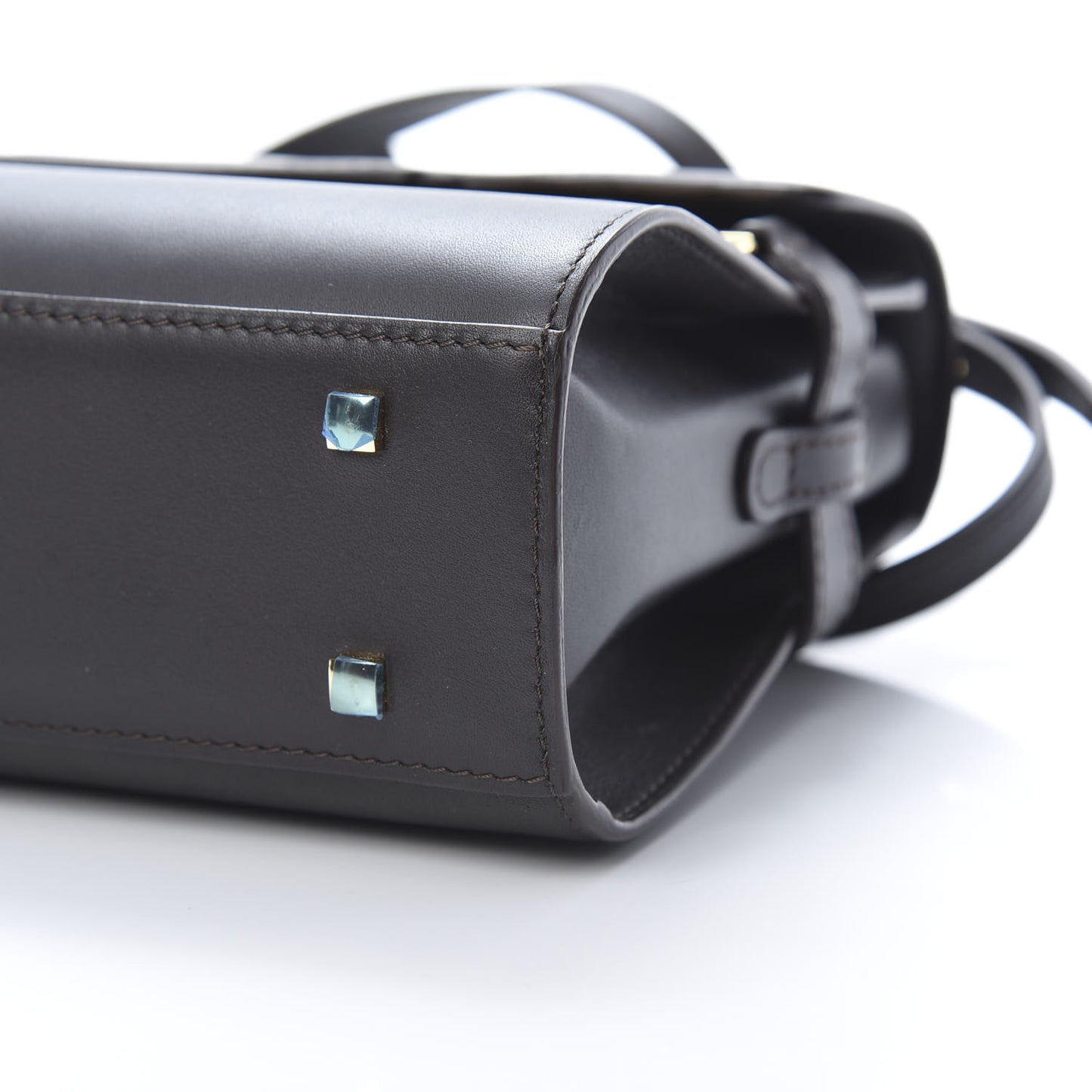 Smooth Calfskin Mini Tempete Satchel Brown