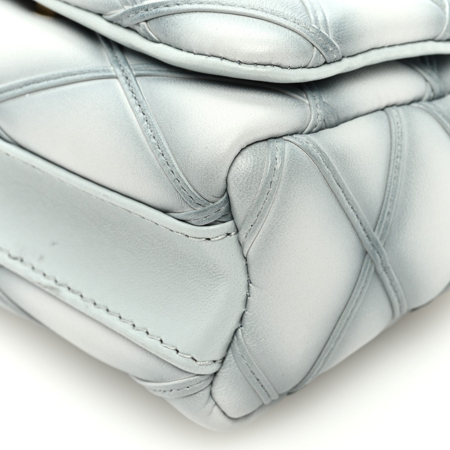 Louis Vuitton Lambskin Malletage Pico GO-14 Ecume Gray 8 of 8