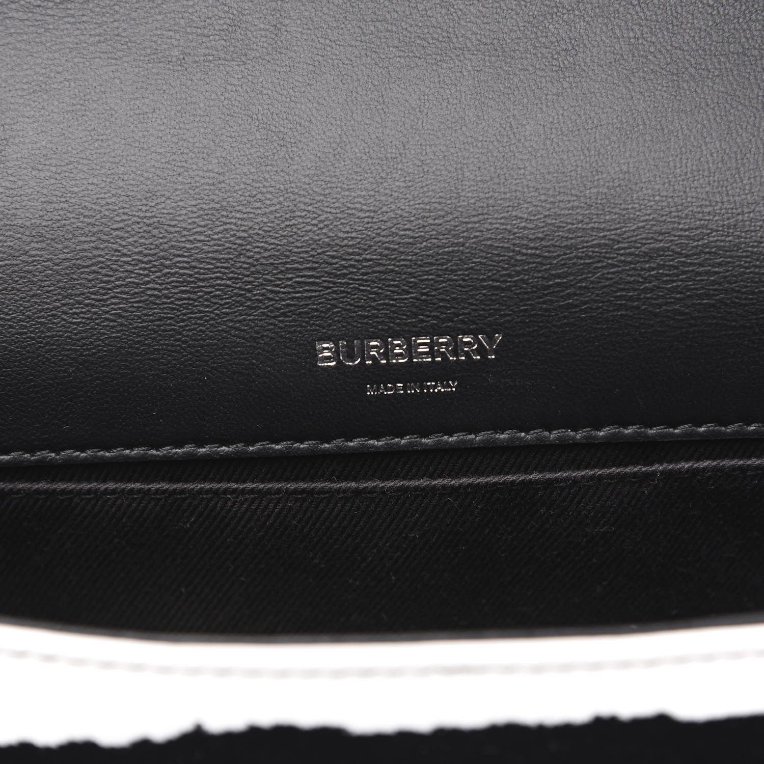 Burberry Calfskin Zebra Print Lola Bag Black White 5 of 8