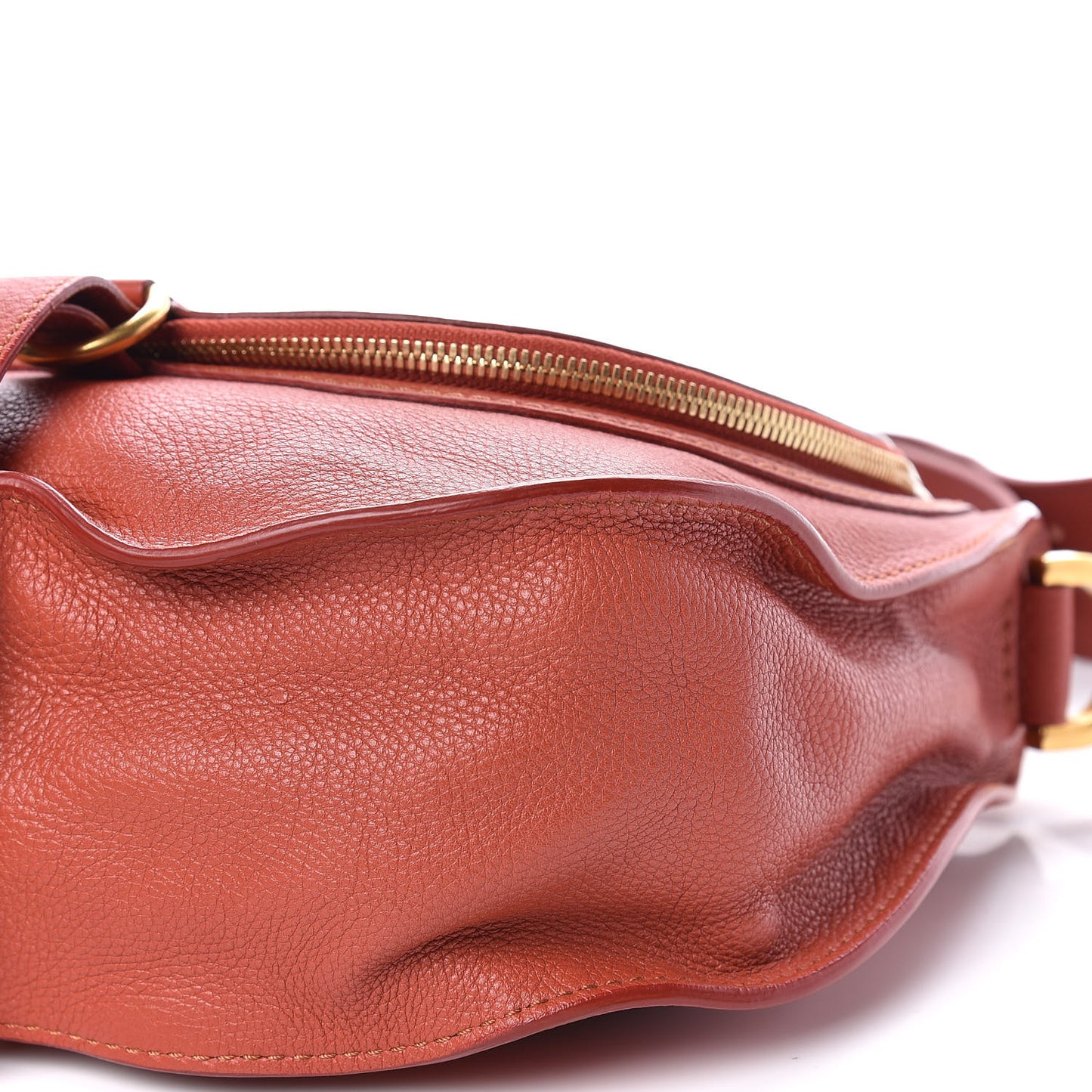 Calfskin Medium Marcie Round Zip Crossbody Bag Maple Leaf