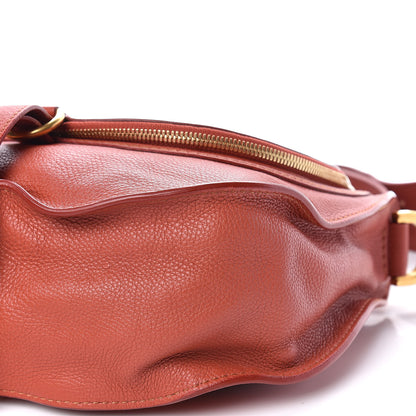 Chloe Calfskin Medium Marcie Round Zip Crossbody Bag Maple Leaf 6 of 9