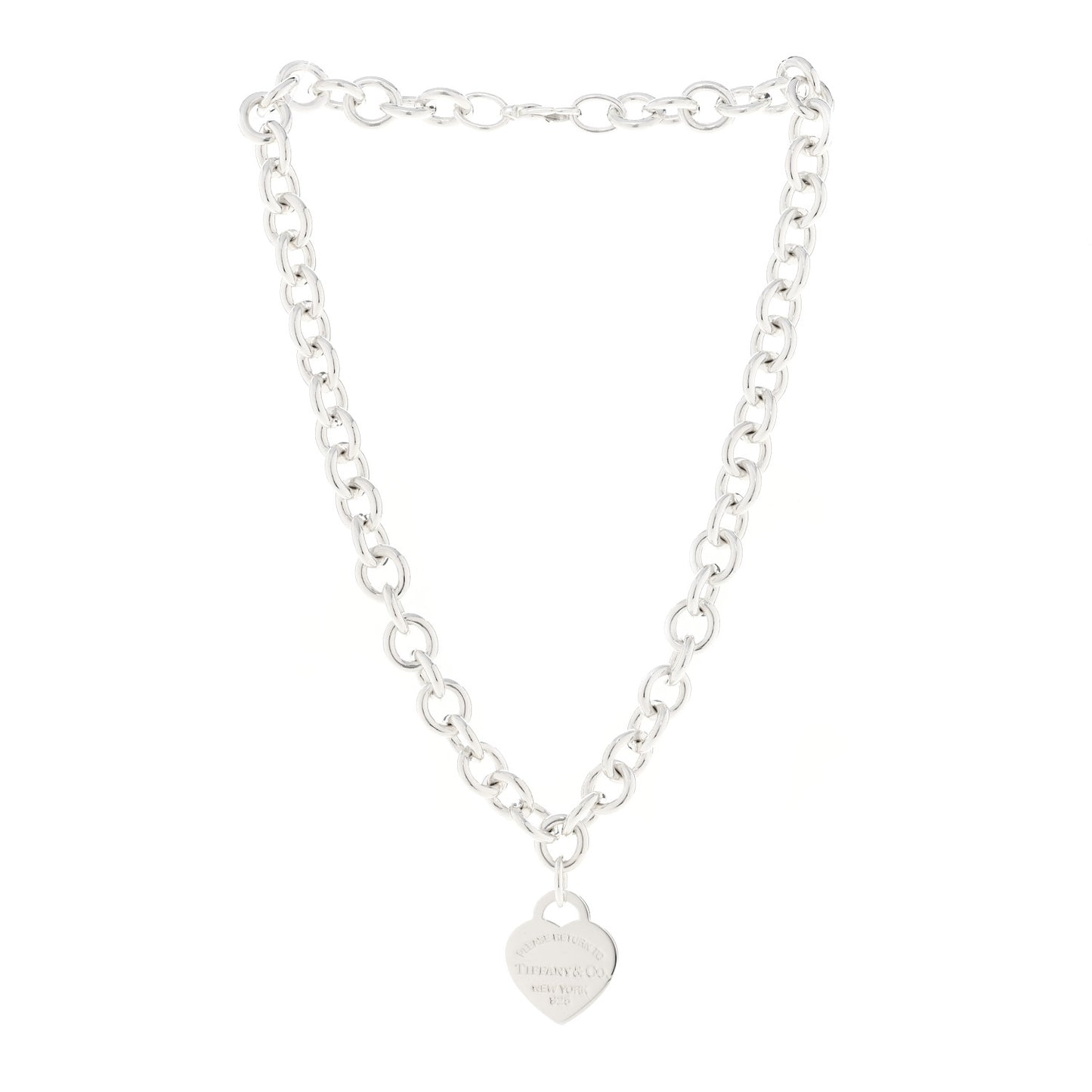 Sterling Silver Return to Tiffany Heart Tag Pendant Necklace