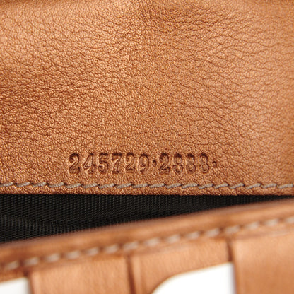 Gucci Monogram Lovely Heart Continental Wallet Metallic Bronze 8 of 8