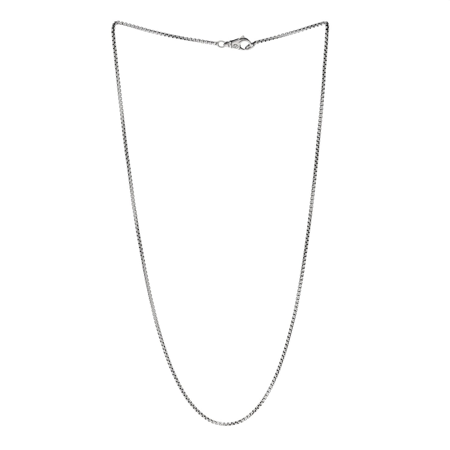 Sterling Silver 1.7mm Baby Box Chain Necklace 20"