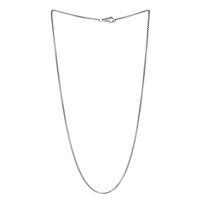 David Yurman Sterling Silver 1.7mm Baby Box Chain Necklace 20" 3 of 5