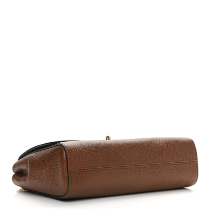 Mulberry Small Classic Grain Calfskin Medium Lily Flap Oak 3 of 10