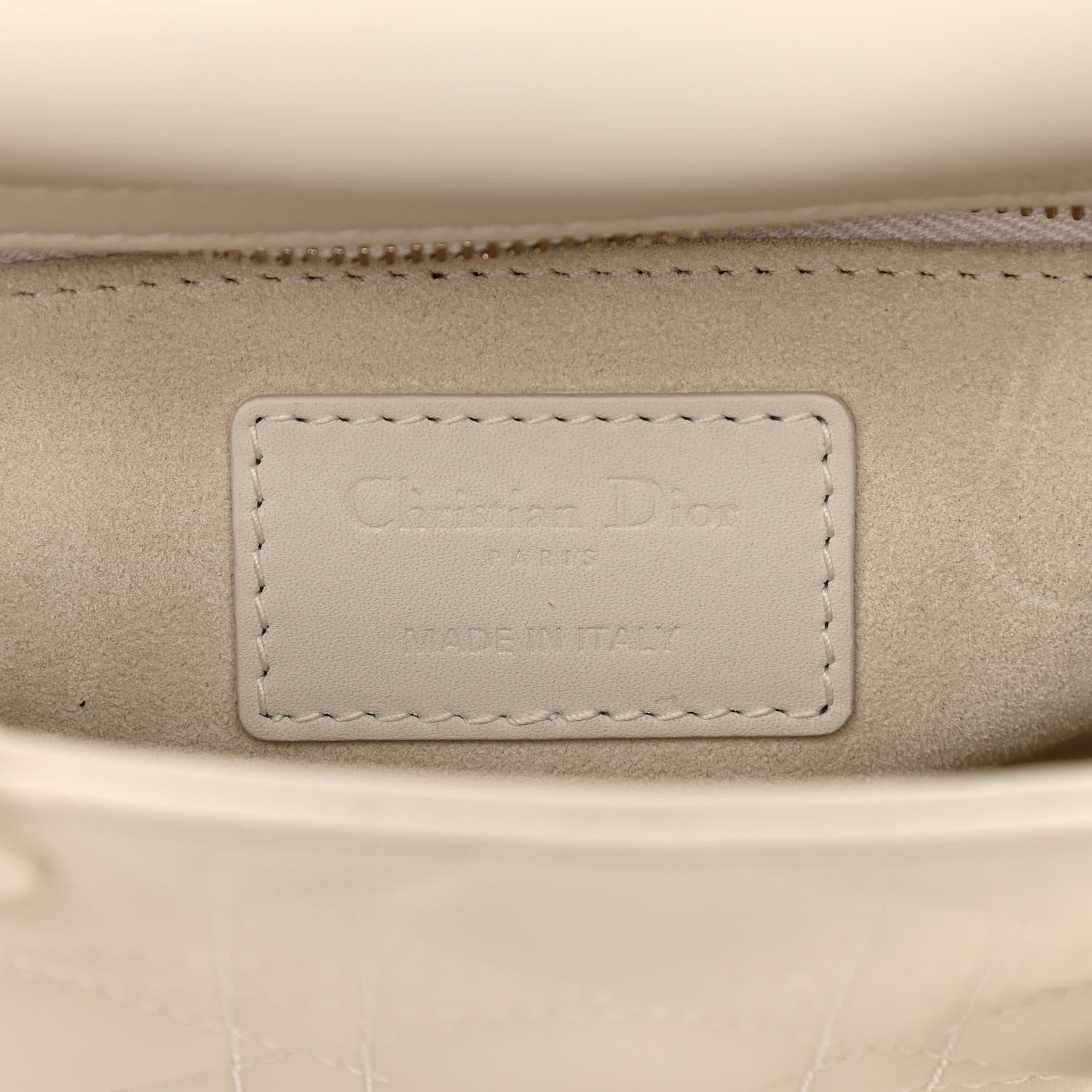 Christian Dior Ultra Matte Calfskin Cannage Mini Lady Dior White 6 of 13