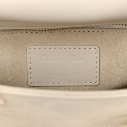 Christian Dior Ultra Matte Calfskin Cannage Mini Lady Dior White 6 of 13