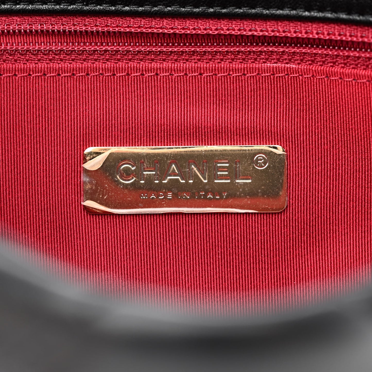 Lambskin Quilted Medium Chanel 19 Flap Black