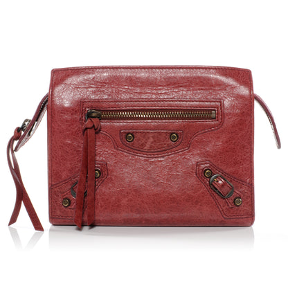 Balenciaga Agneau Mini Traveler Wallet Sanguine 1 of 7