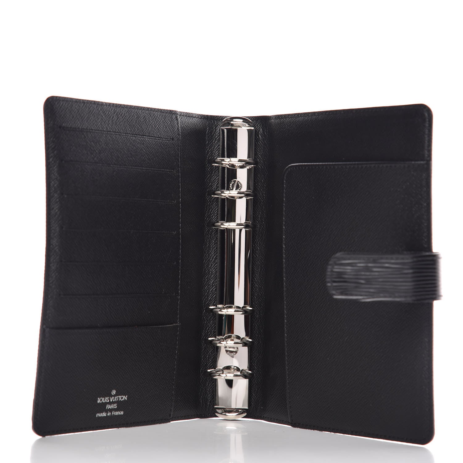 Louis Vuitton Epi Medium Ring Agenda Cover Black 5 of 7
