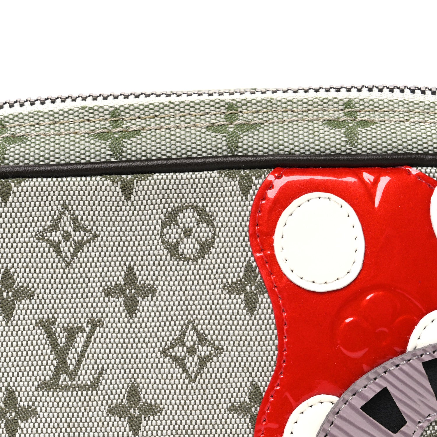 Louis Vuitton Mini Monogram Conte de Fees Mushroom Pochette Kaki 8 of 10