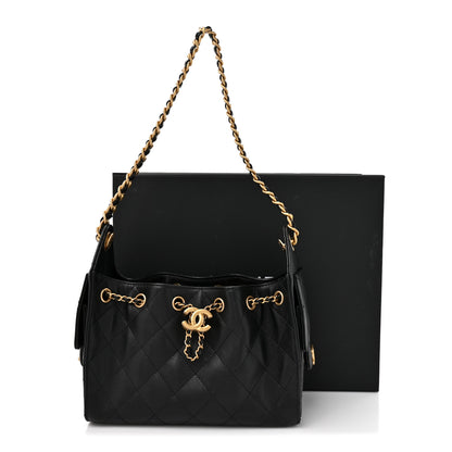 Chanel Caviar Quilted Mini Chanel 25 Handbag Black 11 of 11