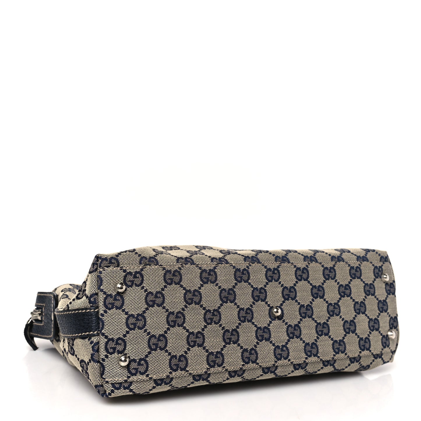 GG Monogram Web Pop Tote Navy