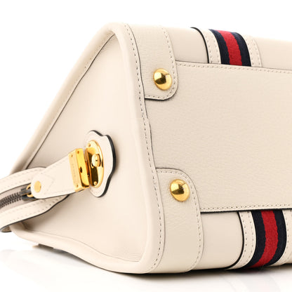 Gucci Koi Calfskin Medium Bauletto Duffle Top Handle Bag White 9 of 10
