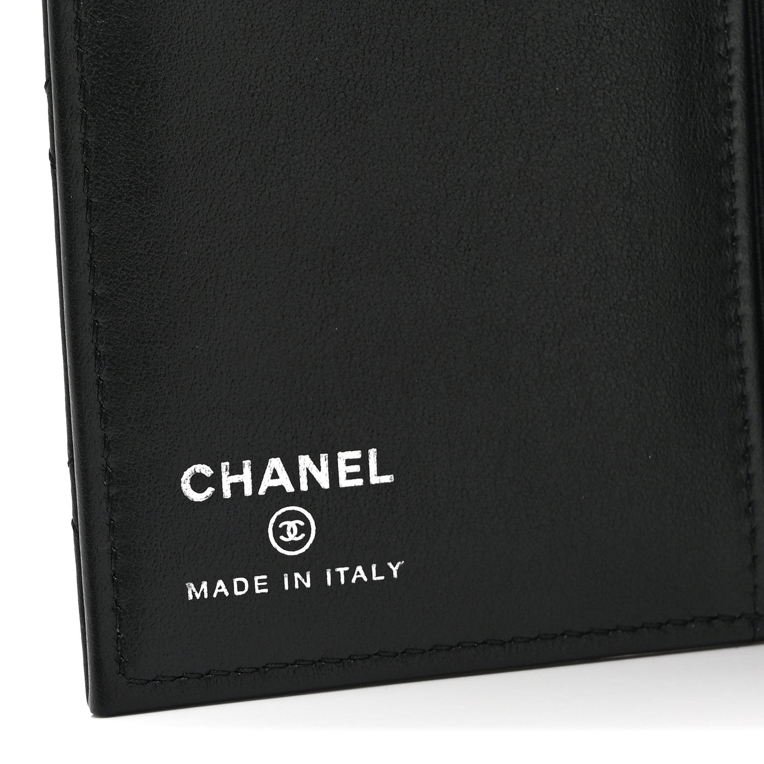 Chanel Grained Calfskin Quilted Passport Holder Wallet So Black 6 of 10