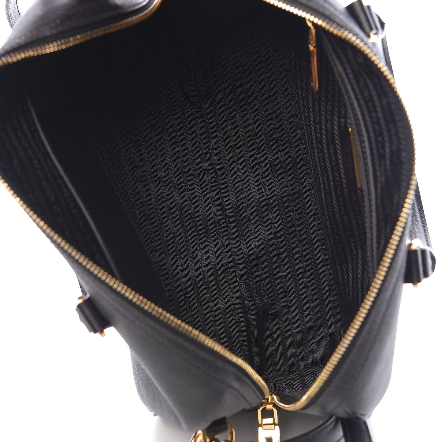 Saffiano Lux Bowler Black