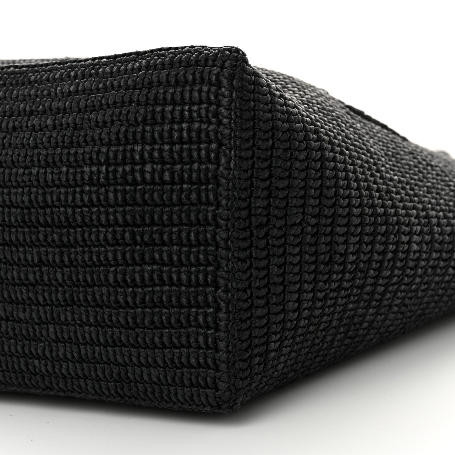 Saint Laurent Raffia Logo Tote Black 10 of 11