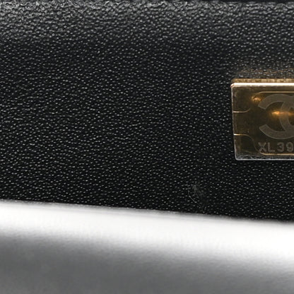 Chanel Lambskin Quilted Mini Top Handle Rectangular Flap Black 7 of 14
