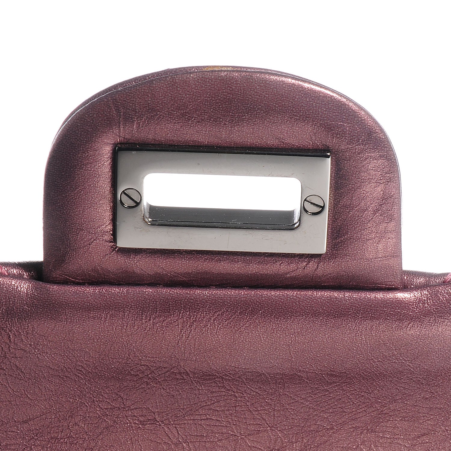 Chanel Calfskin 2.55 Reissue 226 Flap Metallic Rose Fonce 6 of 9