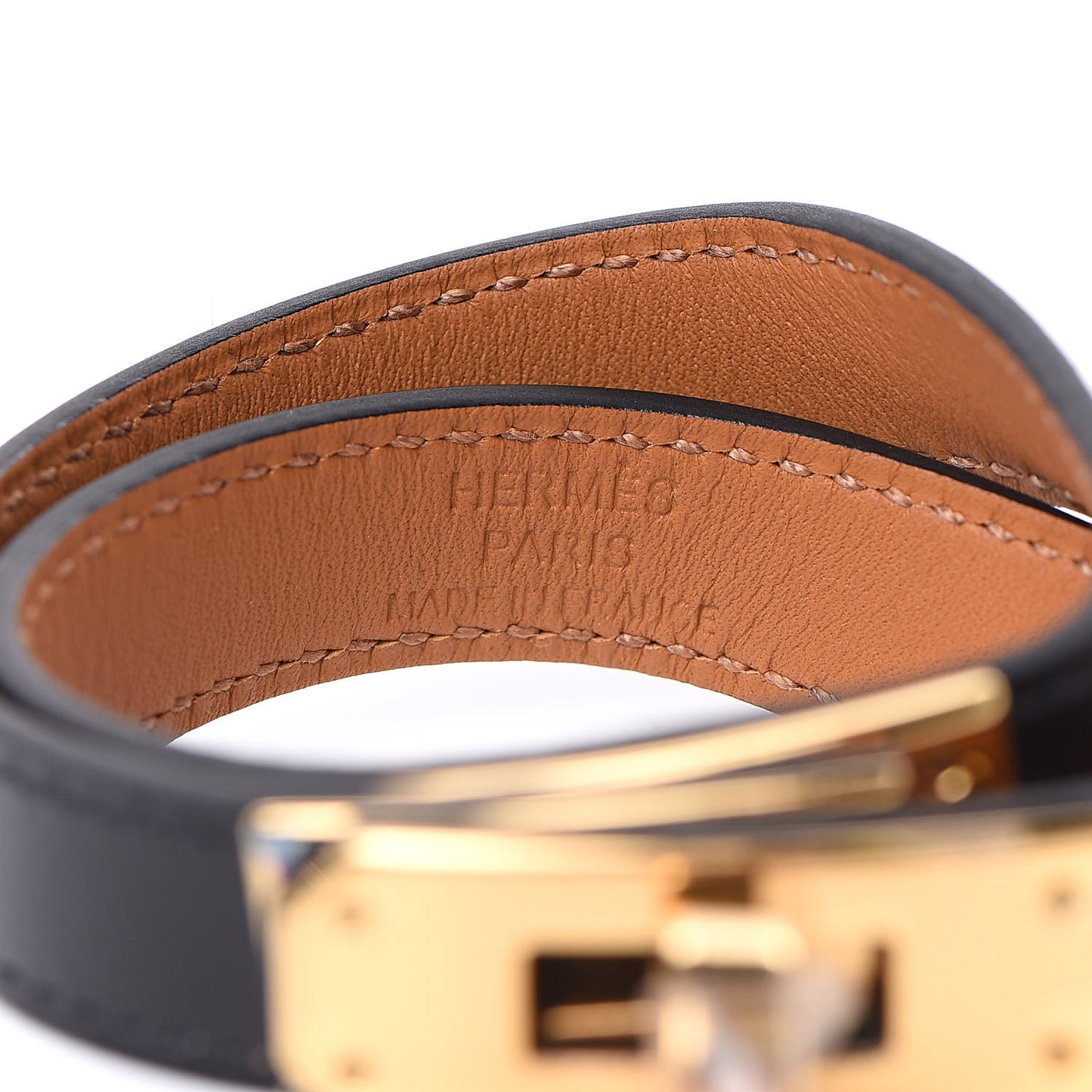 Box Kelly Double Tour Bracelet XS Black