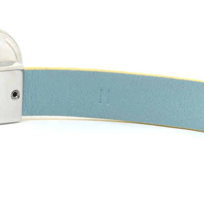 Christian Dior Calfskin Pearl Double Bracelet M Blue 6 of 8