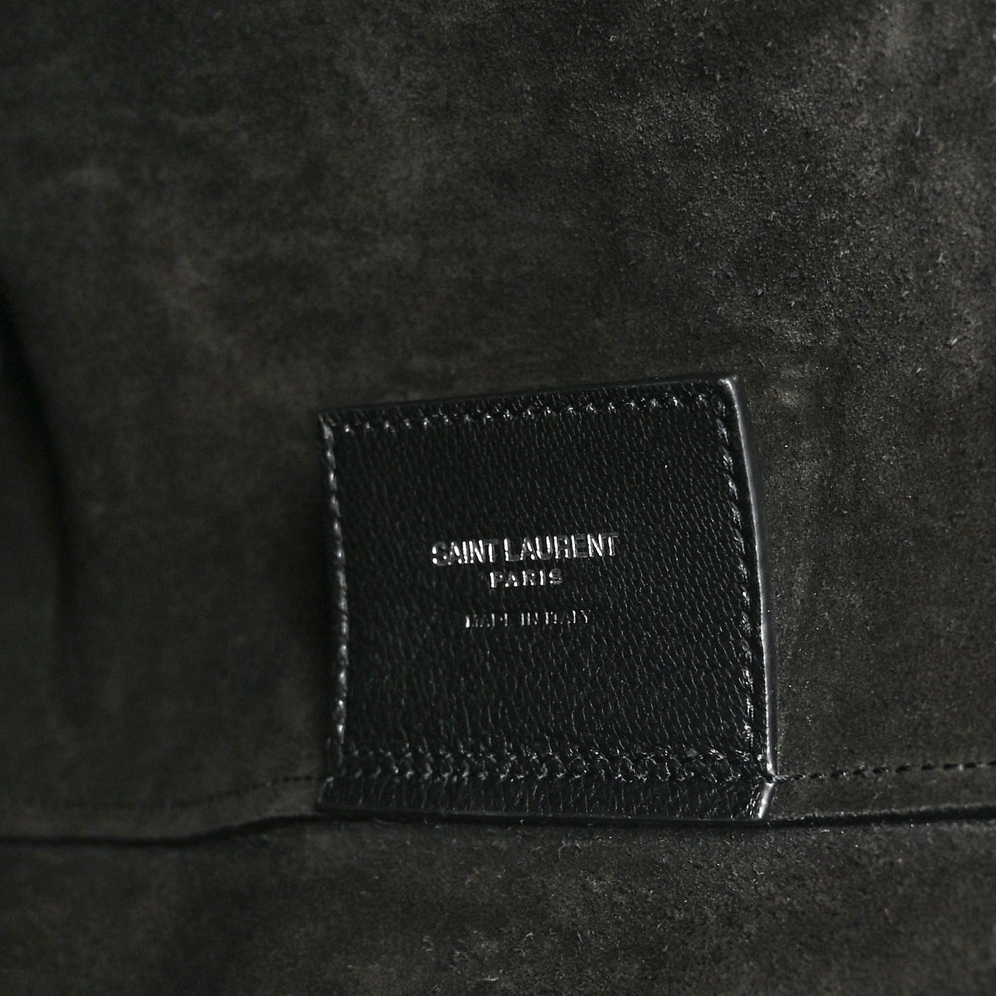 Calfskin Crocodile Embossed Large Shopper Tote Black