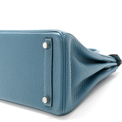 Hermes Togo Birkin 25 Blue Jean 10 of 12