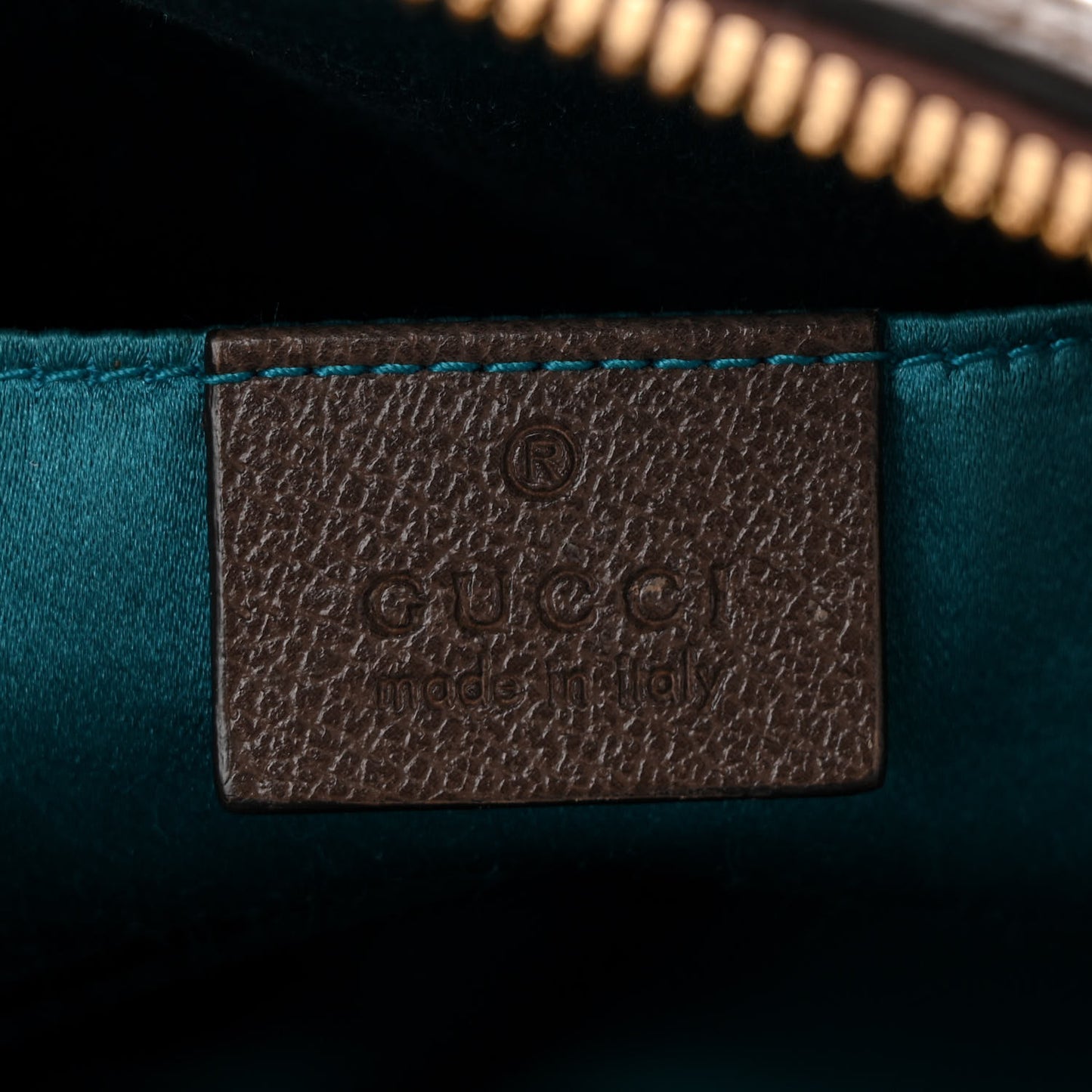 GG Supreme Monogram Textured Dollar Calfskin Web Small Ophidia Dome Shoulder Bag Beige Ebony New Acero