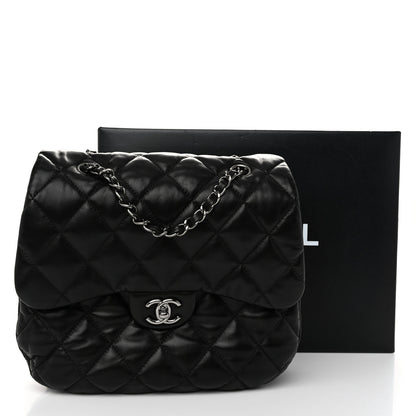 Chanel Lambskin Quilted Large Chanel 3 Flap Black 10 of 10