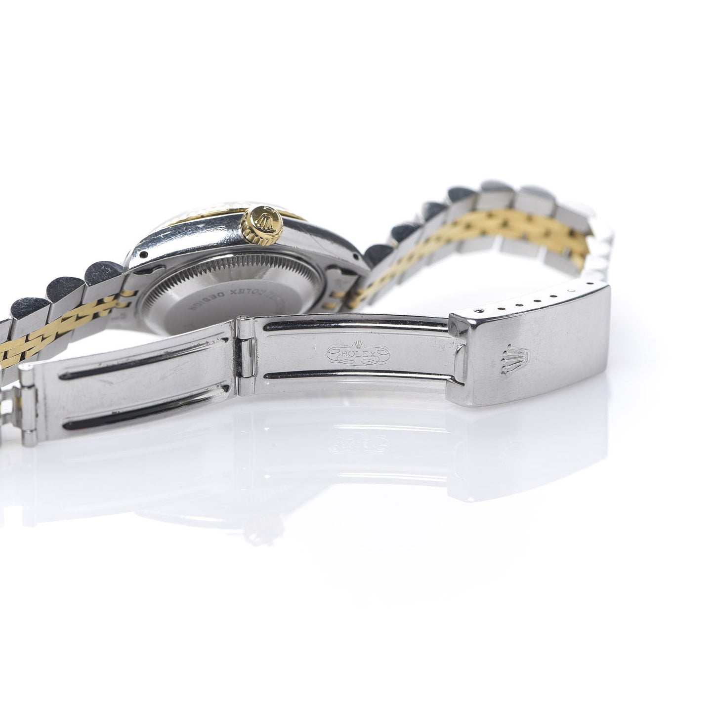 Stainless Steel 18K Yellow Gold 26mm Oyster Perpetual Datejust Watch Champagne Mosaic 69173