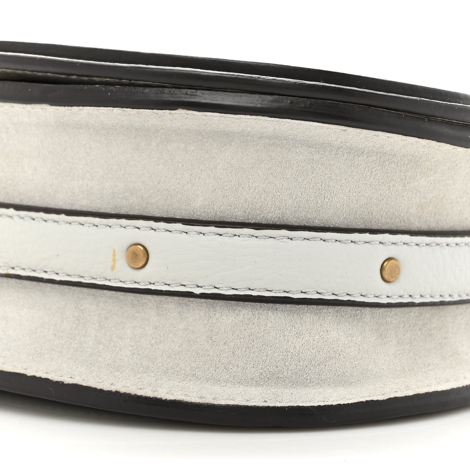Chloe Calfskin Suede Small Nile Bracelet Bag Airy Grey 9 of 10