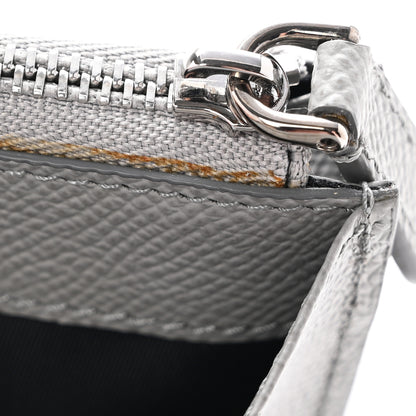 Burberry Grained Calfskin Cavendish Continental Wallet Grey 8 of 8