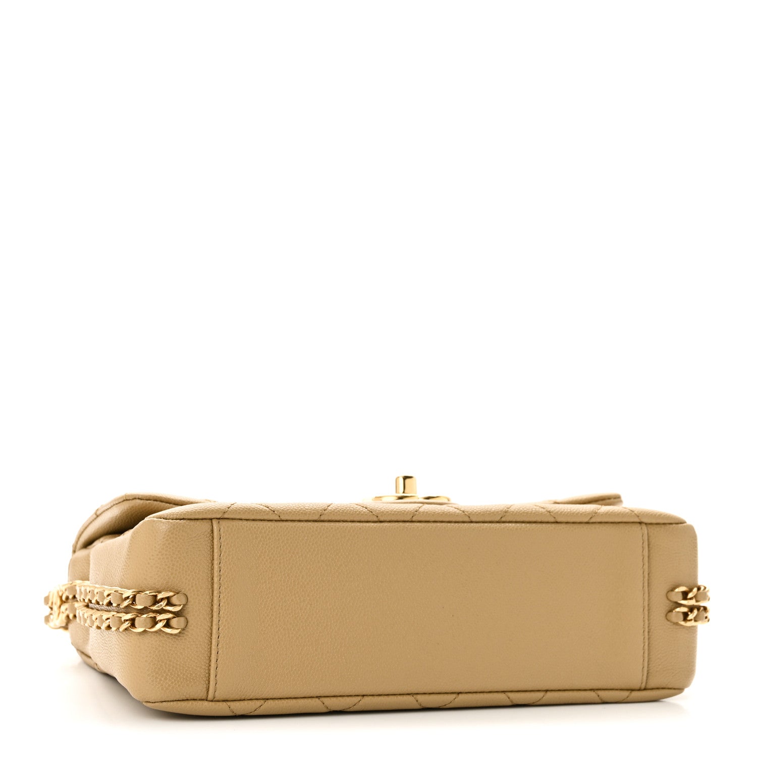 Chanel Caviar Quilted Small CC You Flap Dark Beige 4 of 10
