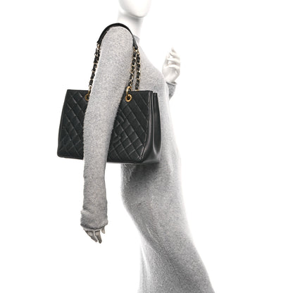 Chanel Caviar Quilted Grand Shopping Tote GST Black 2 of 11