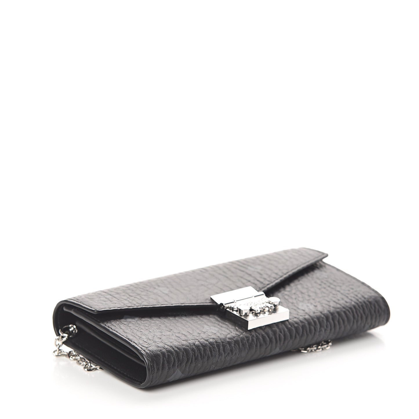 Visetos Large Patricia Wallet On Chain Black